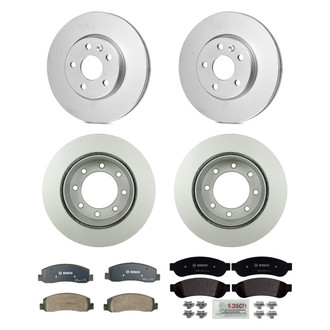 Bosch® - QuietCast™ Premium Front and Rear Brake Kit with Organic Pads