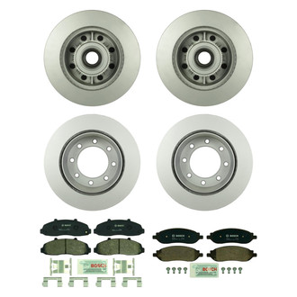 Bosch® - QuietCast™ Premium Front and Rear Brake Kit with Organic Pads