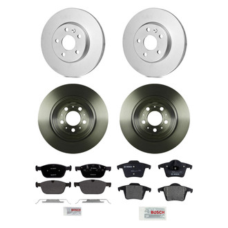 Bosch® - QuietCast™ Premium Front and Rear Brake Kit with Organic Pads