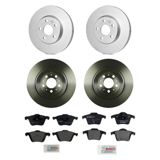 Bosch® - QuietCast™ Premium Front and Rear Brake Kit with Organic Pads