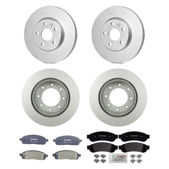Bosch® - QuietCast™ Premium Front and Rear Brake Kit with Organic Pads