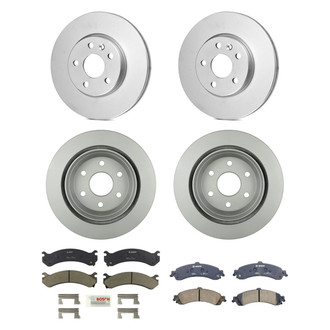 Bosch® - QuietCast™ Premium Front and Rear Brake Kit with Ceramic Pads