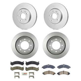 Bosch® - QuietCast™ Premium Front and Rear Brake Kit with Ceramic Pads