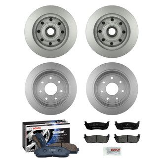 Bosch® - QuietCast™ Premium Front and Rear Brake Kit with Ceramic Pads
