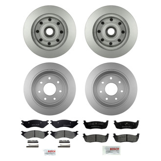 Bosch® - QuietCast™ Premium Front and Rear Brake Kit with Ceramic Pads