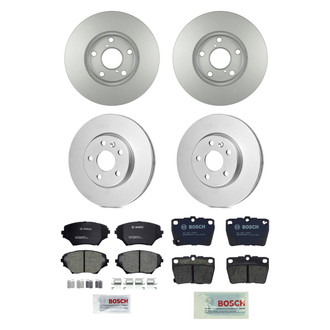 Bosch® - QuietCast™ Premium Front and Rear Brake Kit with Ceramic Pads