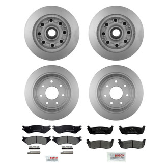 Bosch® - QuietCast™ Premium Front and Rear Brake Kit with Ceramic Pads