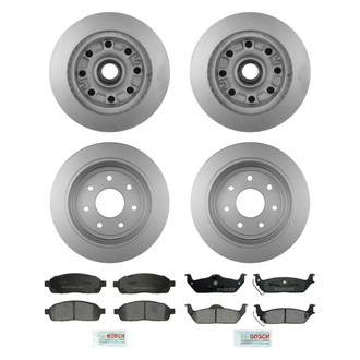 Bosch® - QuietCast™ Premium Front and Rear Brake Kit with Ceramic Pads
