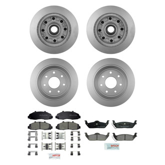 Bosch® - QuietCast™ Premium Front and Rear Brake Kit with Ceramic Pads