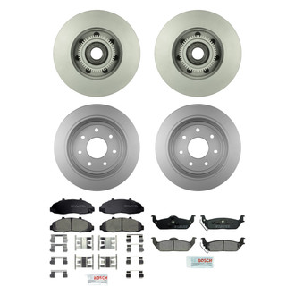 Bosch® - QuietCast™ Premium Front and Rear Brake Kit with Ceramic Pads