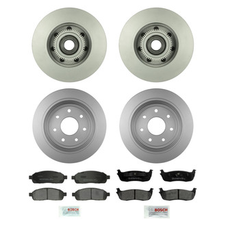 Bosch® - QuietCast™ Premium Front and Rear Brake Kit with Ceramic Pads