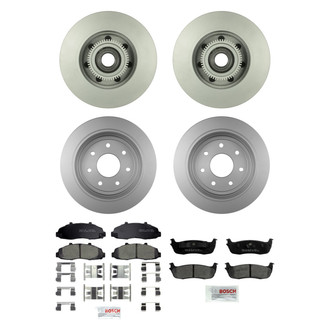 Bosch® - QuietCast™ Premium Front and Rear Brake Kit with Ceramic Pads