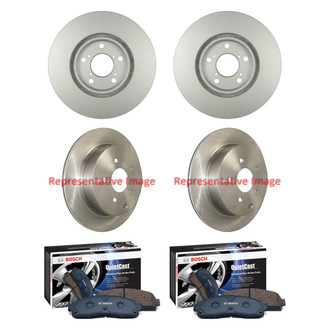 Bosch® - QuietCast™ Premium Front and Rear Brake Kit with Ceramic Pads