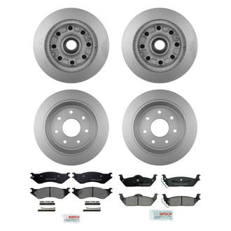 Bosch® - QuietCast™ Premium Front and Rear Brake Kit with Ceramic Pads