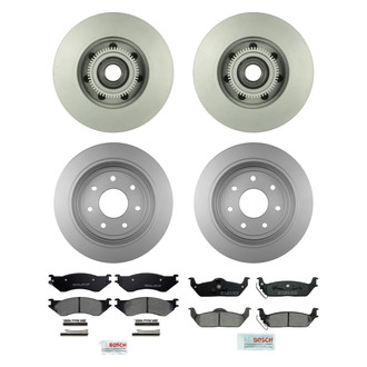 Bosch® - QuietCast™ Premium Front and Rear Brake Kit with Ceramic Pads