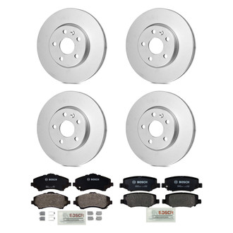 Bosch® - QuietCast™ Premium Front and Rear Brake Kit with Organic Pads