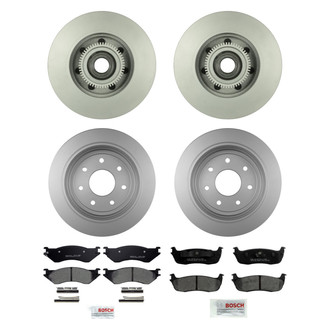 Bosch® - QuietCast™ Premium Front and Rear Brake Kit with Ceramic Pads