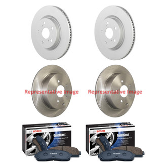 Bosch® - QuietCast™ Premium Front and Rear Brake Kit with Ceramic Pads