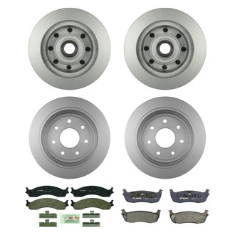 Bosch® - QuietCast™ Premium Front and Rear Brake Kit with Organic Pads