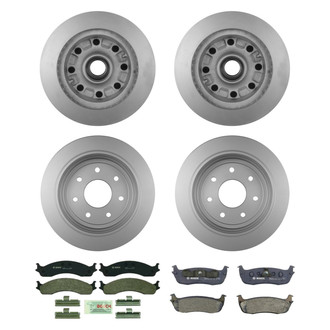 Bosch® - QuietCast™ Premium Front and Rear Brake Kit with Organic Pads
