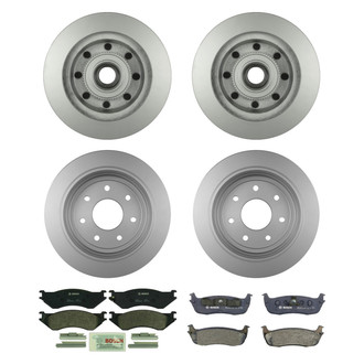 Bosch® - QuietCast™ Premium Front and Rear Brake Kit with Organic Pads