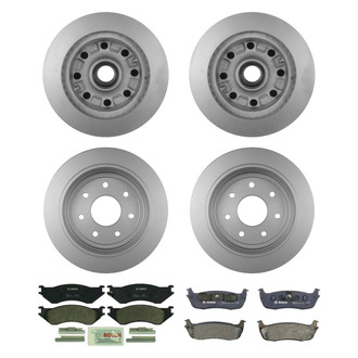 Bosch® - QuietCast™ Premium Front and Rear Brake Kit with Organic Pads