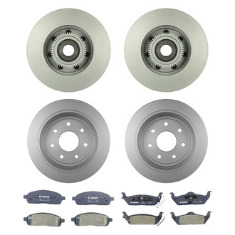 Bosch® - QuietCast™ Premium Front and Rear Brake Kit with Organic Pads