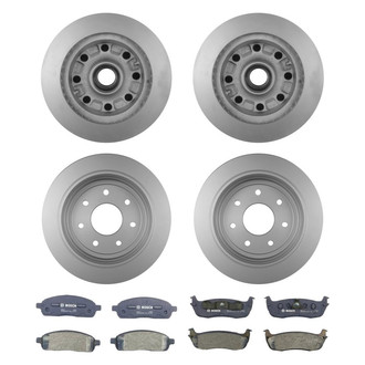 Bosch® - QuietCast™ Premium Front and Rear Brake Kit with Organic Pads