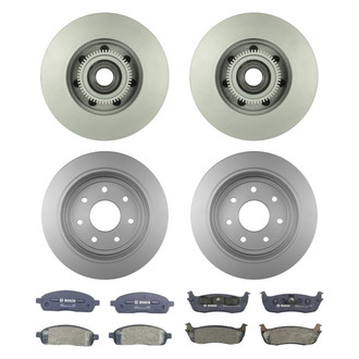 Bosch® - QuietCast™ Premium Front and Rear Brake Kit with Organic Pads