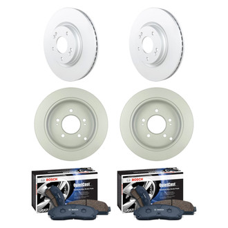 Bosch® - QuietCast™ Premium Front and Rear Brake Kit with Ceramic Pads