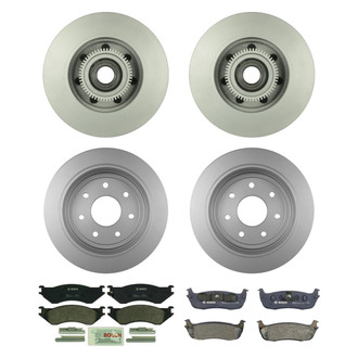 Bosch® - QuietCast™ Premium Front and Rear Brake Kit with Organic Pads