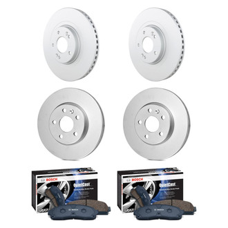 Bosch® - QuietCast™ Premium Front and Rear Brake Kit with Ceramic Pads
