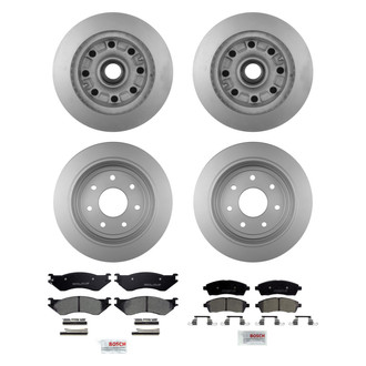 Bosch® - QuietCast™ Premium Front and Rear Brake Kit with Ceramic Pads