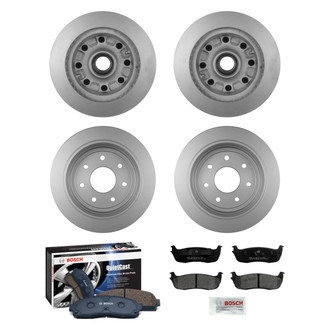 Bosch® - QuietCast™ Premium Front and Rear Brake Kit with Ceramic Pads