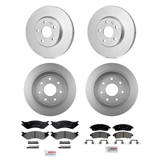 Bosch® - QuietCast™ Premium Front and Rear Brake Kit with Ceramic Pads
