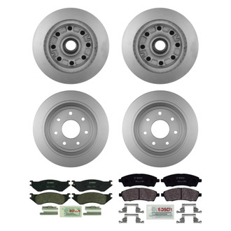 Bosch® - QuietCast™ Premium Front and Rear Brake Kit with Organic Pads