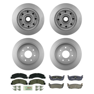 Bosch® - QuietCast™ Premium Front and Rear Brake Kit with Organic Pads