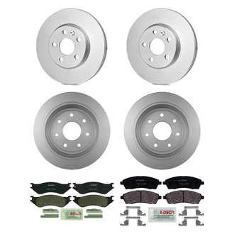 Bosch® - QuietCast™ Premium Front and Rear Brake Kit with Organic Pads