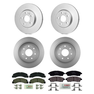 Bosch® - QuietCast™ Premium Front and Rear Brake Kit with Organic Pads