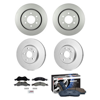 Bosch® - QuietCast™ Premium Front and Rear Brake Kit with Ceramic Pads