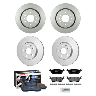 Bosch® - QuietCast™ Premium Front and Rear Brake Kit with Ceramic Pads