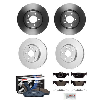 Bosch® - QuietCast™ Premium Front and Rear Brake Kit with Organic Pads