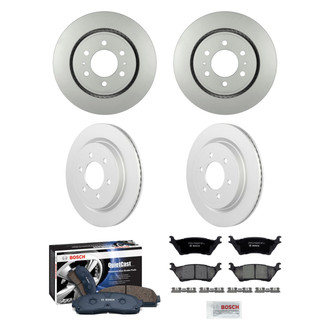Bosch® - QuietCast™ Premium Front and Rear Brake Kit with Ceramic Pads