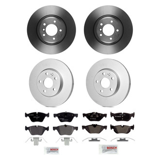 Bosch® - QuietCast™ Premium Front and Rear Brake Kit with Organic Pads