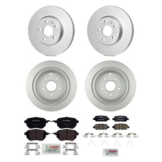 Bosch® - QuietCast™ Premium Front and Rear Brake Kit with Ceramic Pads