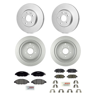 Bosch® - QuietCast™ Premium Front and Rear Brake Kit with Ceramic Pads