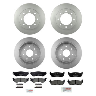 Bosch® - QuietCast™ Premium Front and Rear Brake Kit with Ceramic Pads