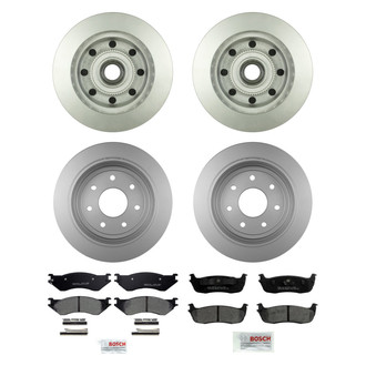 Bosch® - QuietCast™ Premium Front and Rear Brake Kit with Ceramic Pads