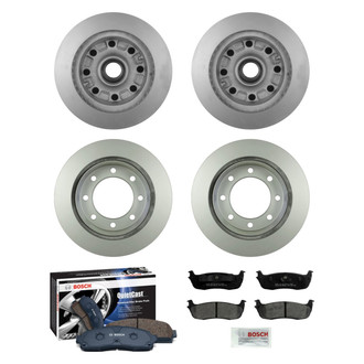 Bosch® - QuietCast™ Premium Front and Rear Brake Kit with Ceramic Pads