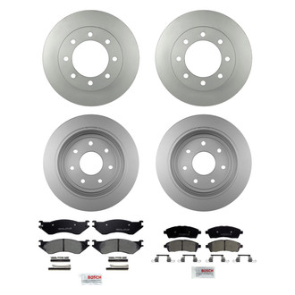 Bosch® - QuietCast™ Premium Front and Rear Brake Kit with Ceramic Pads